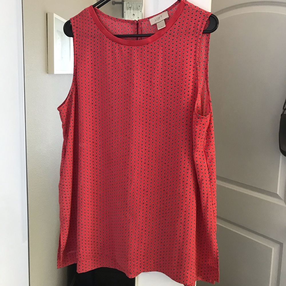 LOFT Coral Tank Top